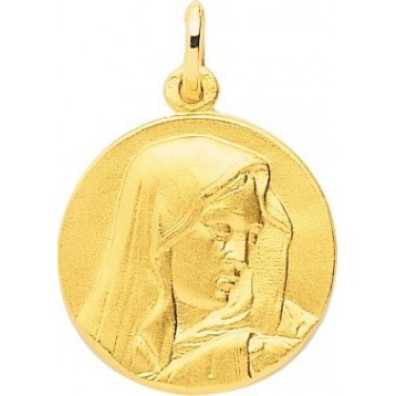 Médaille Vierge Or Jaune 18K
