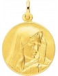 Médaille Vierge Or Jaune 18K