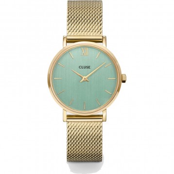 Cluse Minuit Mesh Silver Rose Gold