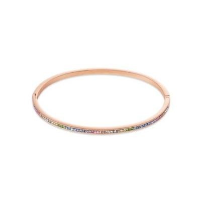 Bracelet Jonc Coeur de Lion avec pavé de cristaux multicolores swaroski  0229331800