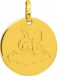 Médaille Ange Or Jaune 9K