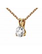 Collier Diamant 0.15ct or rose 18k 