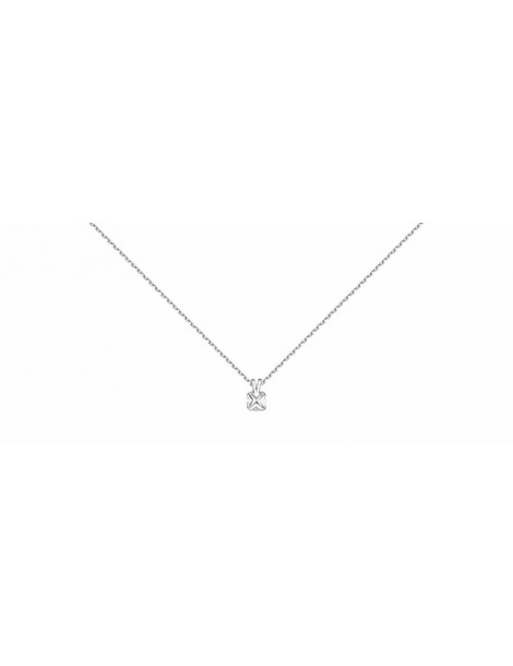 Collier Diamant 0.15ct or gris 18k 