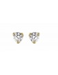 Boucles d'oreilles Diamant 0.11ct or jaune 9K 