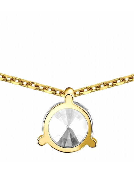Collier Diamant 0.15ct or jaune 18k 