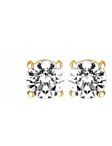 Boucles d'oreilles Diamant 1,00ct or jaune 18k 
