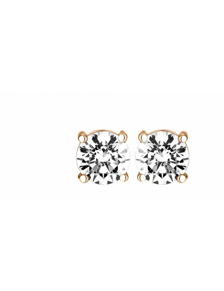 Boucles d'oreilles Diamant 0,16ct or rose 18k