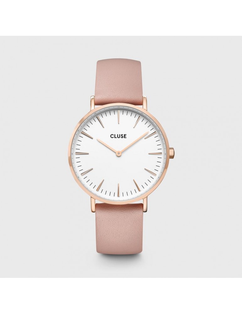Cluse Boho Chic Leather Pink Rose Gold Colour