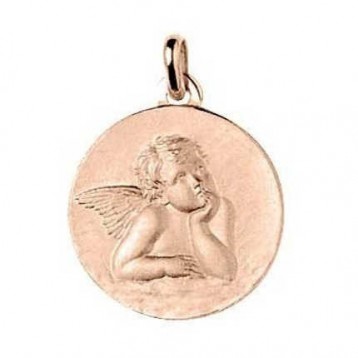 Médaille Ange Or Rose 18K 
