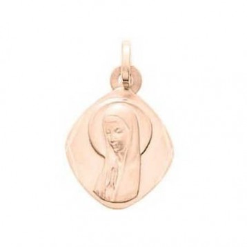 Médaille Vierge Or Rose 18K 