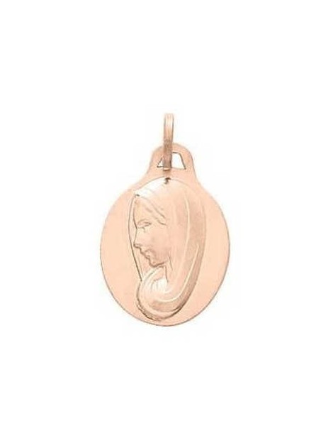 Médaille Vierge Or Rose 18K 