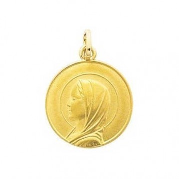 Médaille Vierge Or Jaune 18K 