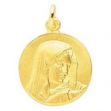 Médaille Vierge Or Jaune 18K 
