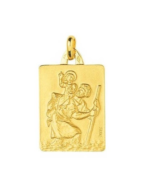 Médaille Saint Christophe Or Jaune 18K 