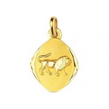 Médaille Zodiac lion Or Jaune 18K 