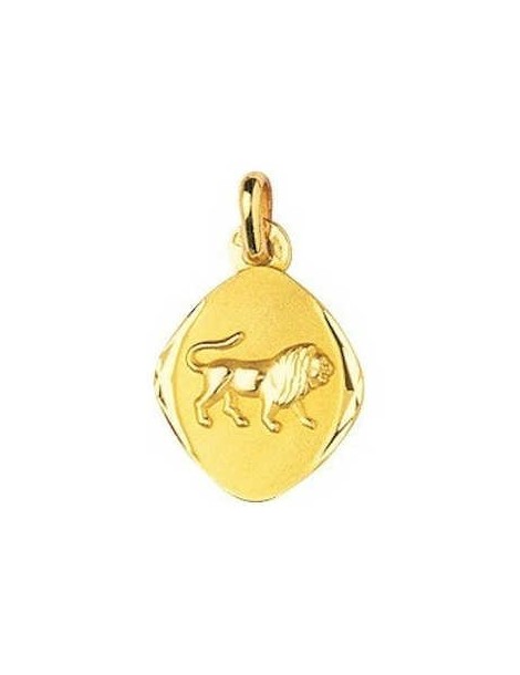 Médaille Zodiac lion Or Jaune 18K 