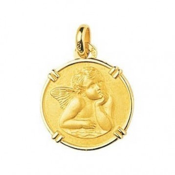 Médaille Ange Or Jaune 9K 