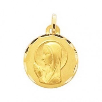 Médaille Vierge Or Jaune 9K 