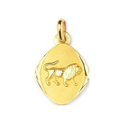 Médaille Zodiac lion Or Jaune 9K 