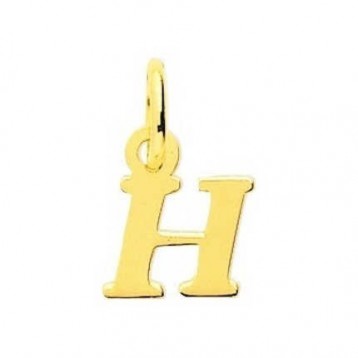 Pendentif Lettre "H" Or Jaune 18K 