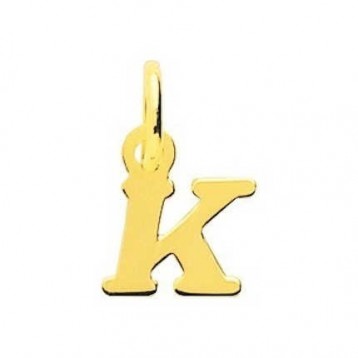 Pendentif Lettre "K" Or Jaune 18K 