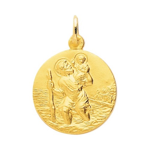 Médaille Saint Christophe Or Jaune 18K