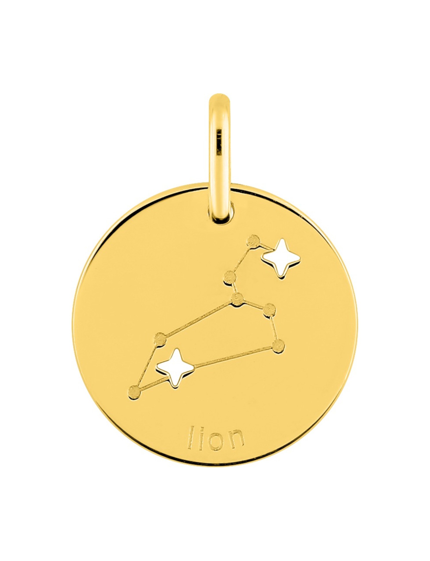 Médaille Zodiaque Lion Or Jaune 18K