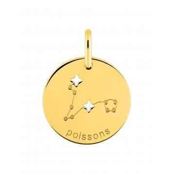 Médaille Zodiaque Poissons...