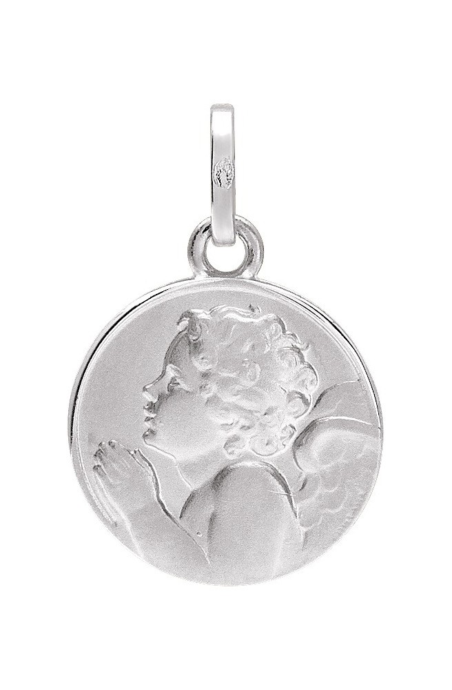 Médaille Ange Or Blanc 9K