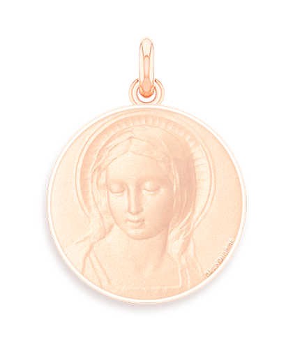 Médaille Becker Vierge Amabilis Or Rose 18K