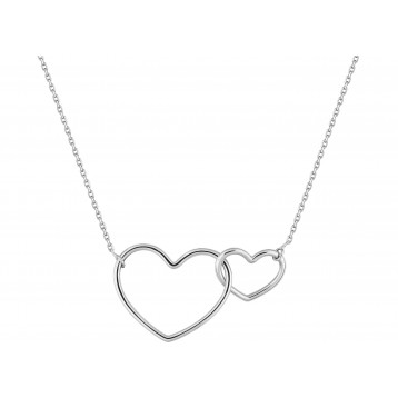 Collier or blanc coeur...