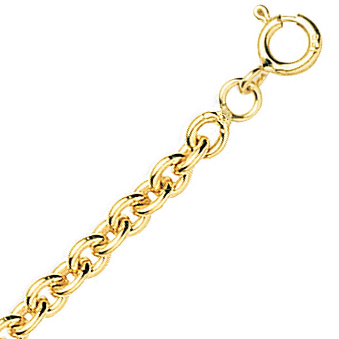 Chaine or jaune 18k maille forçat ronde 2.85mm